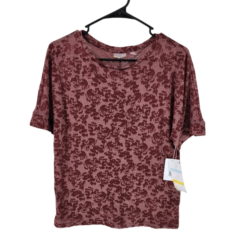 Zella Women's All Day Crew Neck Printed Short Sleeve Shirt - XS and S